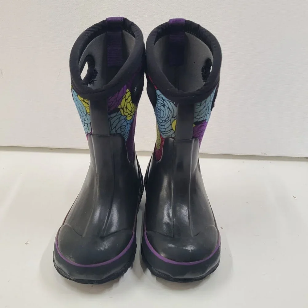 BOGS Unisex-Child Neo-Classic Pull On Rubber Mid Calf Lined Rain Boot Size 5